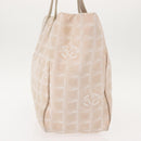 CHANEL New Travel Line Tote Bag Nylon Pink gold CC Auth BA7492-4