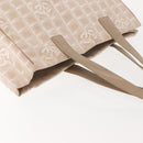 CHANEL New Travel Line Tote Bag Nylon Pink gold CC Auth BA7492-6