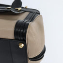 Chloe Little Alice Hand Bag Leather 2way White Gold Auth BA7495-15