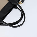 Chloe Little Alice Hand Bag Leather 2way White Gold Auth BA7495-7