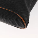 SAINT LAURENT Tote Bag Leather Black Gold Auth BA7497-16