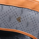 SAINT LAURENT Tote Bag Leather Black Gold Auth BA7497-12