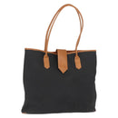 SAINT LAURENT Tote Bag Leather Black Gold Auth BA7497-1