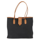 SAINT LAURENT Tote Bag Leather Black Gold Auth BA7497-13