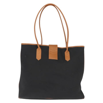 SAINT LAURENT Tote Bag Leather Black Gold Auth BA7497 - 0