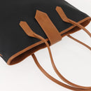 SAINT LAURENT Tote Bag Leather Black Gold Auth BA7497-6