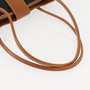 SAINT LAURENT Tote Bag Leather Black Gold Auth BA7497-7