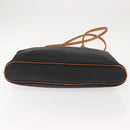 SAINT LAURENT Tote Bag Leather Black Gold Auth BA7497-5