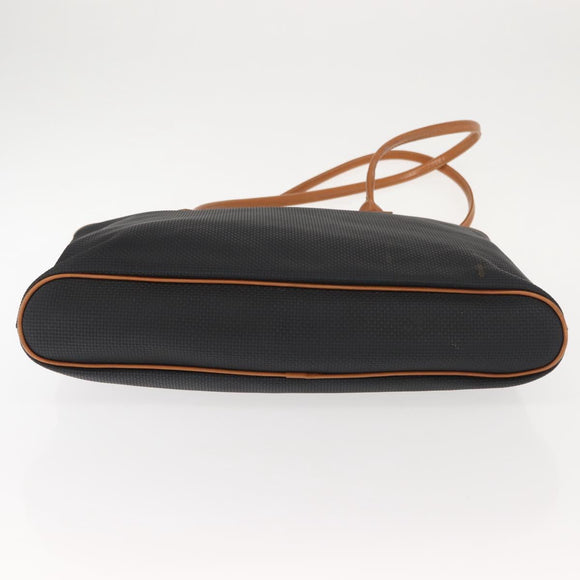 SAINT LAURENT Tote Bag Leather Black Gold Auth BA7497