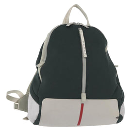 PRADA Sports Backpack Nylon Gray Auth BA7498