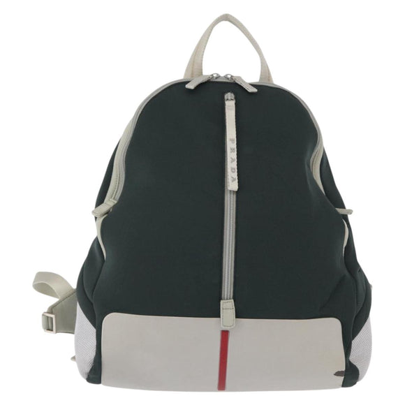 PRADA Sports Backpack Nylon Gray Auth BA7498