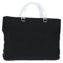 PRADA Hand Bag Nylon Black Silver Auth BA7500-1