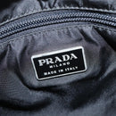 PRADA Hand Bag Nylon Black Silver Auth BA7500-15