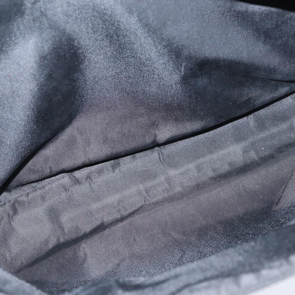 PRADA Hand Bag Nylon Black Silver Auth BA7500