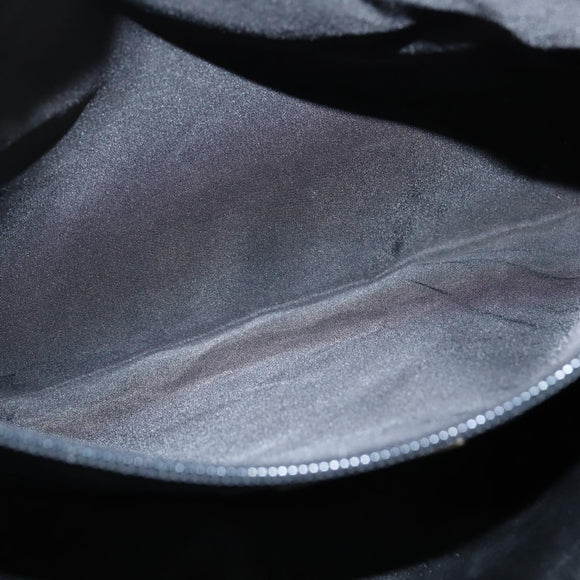 PRADA Hand Bag Nylon Black Silver Auth BA7500