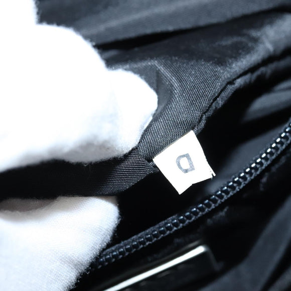 PRADA Hand Bag Nylon Black Silver Auth BA7500