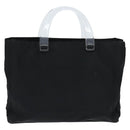 PRADA Hand Bag Nylon Black Silver Auth BA7500-3