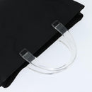 PRADA Hand Bag Nylon Black Silver Auth BA7500-6