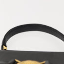 Gianni Versace Hand Bag PVC Leather Yellow Black Auth BA7502-8