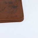 Christian Dior Chain Shoulder Bag Leather Brown Gold Auth BA7503-11