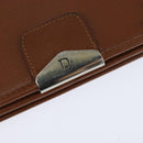 Christian Dior Chain Shoulder Bag Leather Brown Gold Auth BA7503-14