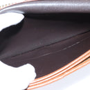 Christian Dior Chain Shoulder Bag Leather Brown Gold Auth BA7503-17