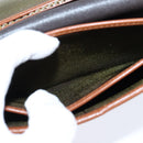 Christian Dior Chain Shoulder Bag Leather Brown Gold Auth BA7503-21