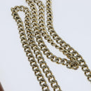 Christian Dior Chain Shoulder Bag Leather Brown Gold Auth BA7503-8