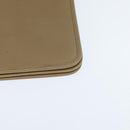 Christian Dior Chain Shoulder Bag Leather Beige Gold Auth BA7504-14