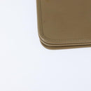 Christian Dior Chain Shoulder Bag Leather Beige Gold Auth BA7504-15