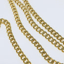 Christian Dior Chain Shoulder Bag Leather Beige Gold Auth BA7504-8