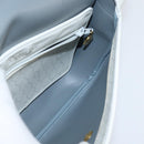 Christian Dior Honeycomb Canvas Shoulder Bag PVC White gold Auth BA7505-18