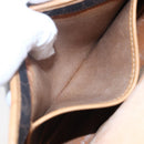 Christian Dior Honeycomb Canvas Shoulder Bag PVC Black gold Auth BA7506-12