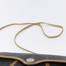 Christian Dior Honeycomb Canvas Shoulder Bag PVC Black gold Auth BA7506-8