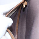 Christian Dior Honeycomb Canvas Shoulder Bag PVC Beige gold Auth BA7507-20