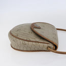 Christian Dior Honeycomb Canvas Shoulder Bag PVC Beige gold Auth BA7507-4