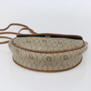 Christian Dior Honeycomb Canvas Shoulder Bag PVC Beige gold Auth BA7507-5