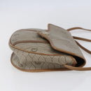 Christian Dior Honeycomb Canvas Shoulder Bag PVC Beige gold Auth BA7508-5