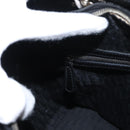 Christian Dior Canage Hand Bag Enamel 2way Black Silver Auth BA7509-24