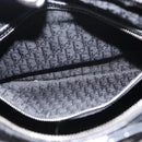 Christian Dior Canage Hand Bag Enamel 2way Black Silver Auth BA7509-25