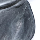 Christian Dior Trotter Canvas Clutch Bag Navy Gold Auth BA7510-11