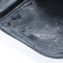 Christian Dior Trotter Canvas Clutch Bag Navy Gold Auth BA7510-12