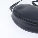 Christian Dior Honeycomb Canvas Shoulder Bag PVC Navy gold Auth BA7511-10