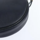 Christian Dior Honeycomb Canvas Shoulder Bag PVC Navy gold Auth BA7511-13