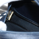 Christian Dior Honeycomb Canvas Shoulder Bag PVC Navy gold Auth BA7511-18