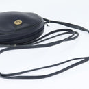 Christian Dior Honeycomb Canvas Shoulder Bag PVC Navy gold Auth BA7511-7