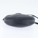 Christian Dior Honeycomb Canvas Shoulder Bag PVC Navy gold Auth BA7511-9