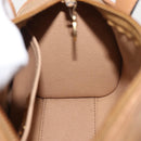 Christian Dior Hand Bag Leather Beige Gold Auth BA7513-18
