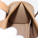 Christian Dior Hand Bag Leather Beige Gold Auth BA7513-19