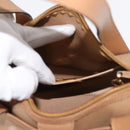 Christian Dior Hand Bag Leather Beige Gold Auth BA7513-20